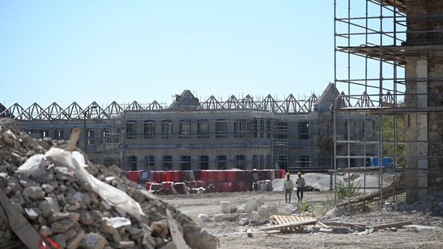Edirne'de Asakir-i Mansure-i Muhammediye ordusu için kurulan tarihi askeri kışlanın restorasyonu sürüyor