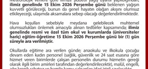 Düzce’de eğitime sağanak yağış engeli
