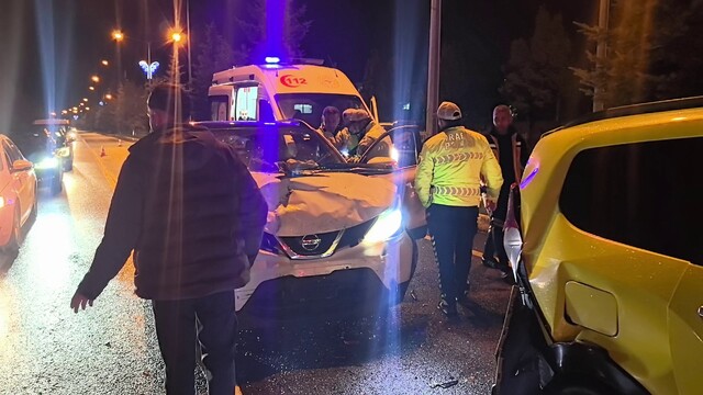 Erzurum'da zincirleme trafik kazası: 1 yaralı