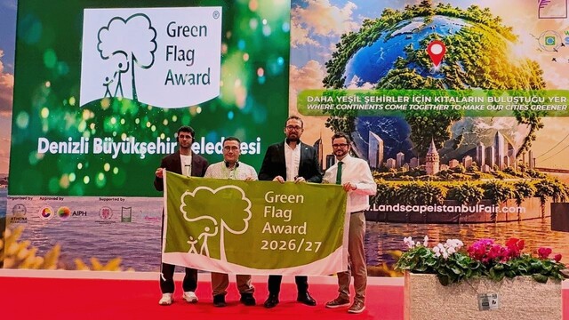 Denizli Büyükşehir "Green Flag Award" rekoruyla Türkiye'nin zirvesinde