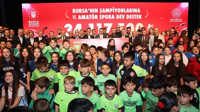Bursa'nın şampiyonlarına ve amatör spora dev destek