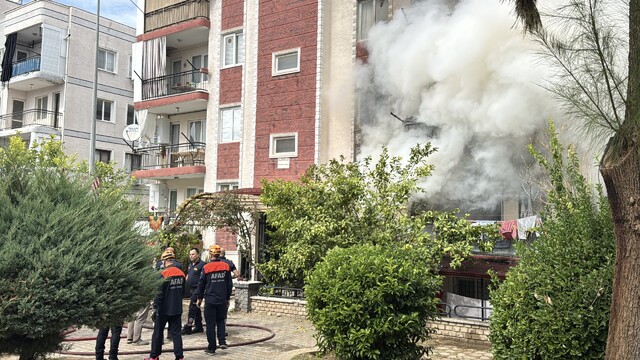 Aydın'da evde çıkan yangın söndürüldü