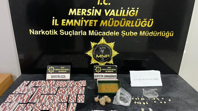 Mersin'de uyuşturucu operasyonunda 2 şüpheli tutuklandı