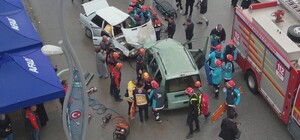 Muş’ta gerçeği aratmayan trafik kazası tatbikatı