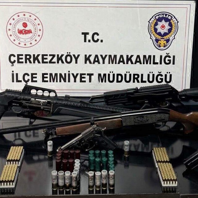 Tekirdağ'da silah operasyonunda 10 gözaltı