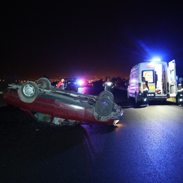 Nevşehir'de kontrolden çıkan otomobil takla attı: 1 ölü