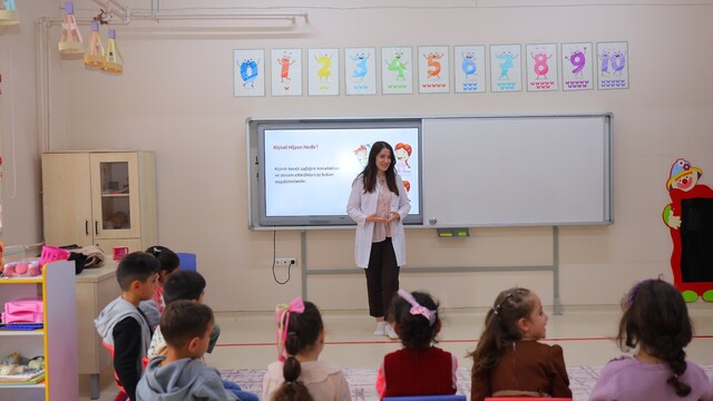 Bayburt'ta öğrenciler sağlık konusunda bilgilendirildi