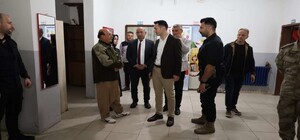 Kaymakam Kaya Ortabağ'da okulun ihtiyaçları yerinde incendi
