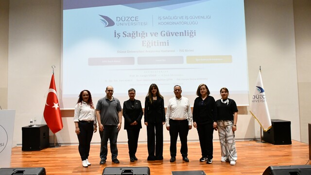 Düzce Üniversitesi'nde temel iş sağlığı ve güvenliği eğitimleri sürüyor