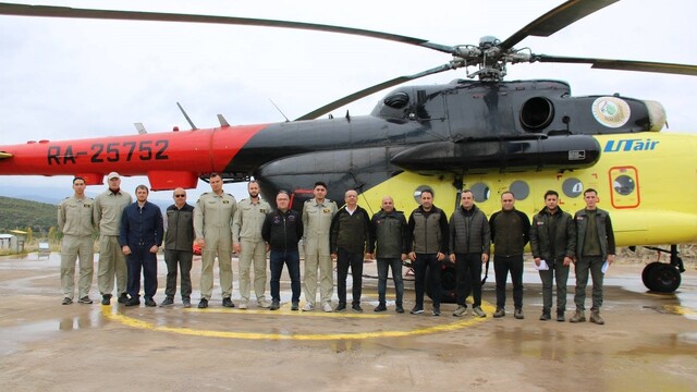 Kütahya'da yangın söndürme helikopterinin görev süresi tamamlandı