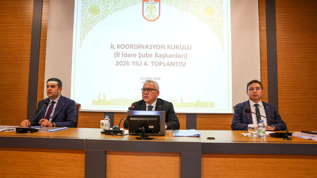 Sivas'ta İl Koordinasyon Kurulu yılın son toplantısını yaptı