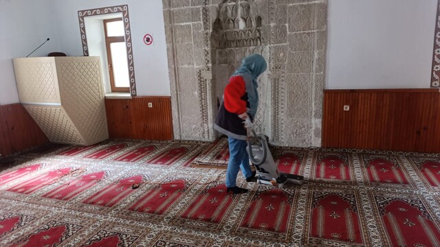 Ordu'da camilerde temizlik yapıldı