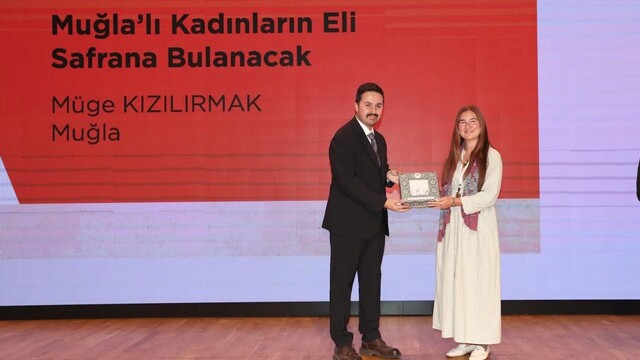 Muğlalı kadınların safran projesine anlamlı ödül