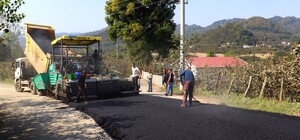 Ordu'da sıcak asfalt çalışmaları