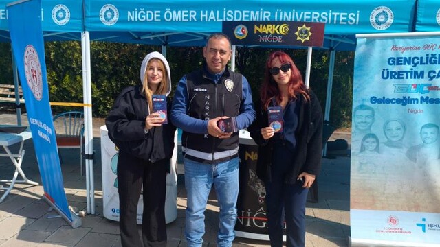 Niğde'de uyuşturucu kullanımını önlemeye yönelik bilgilendirme yapıldı