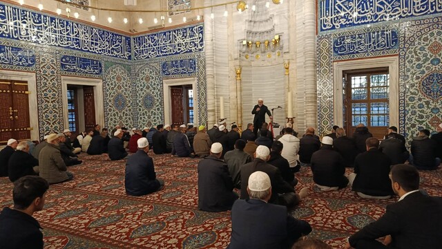 Selimiye Camii'nde sabah namazı buluşması düzenlendi