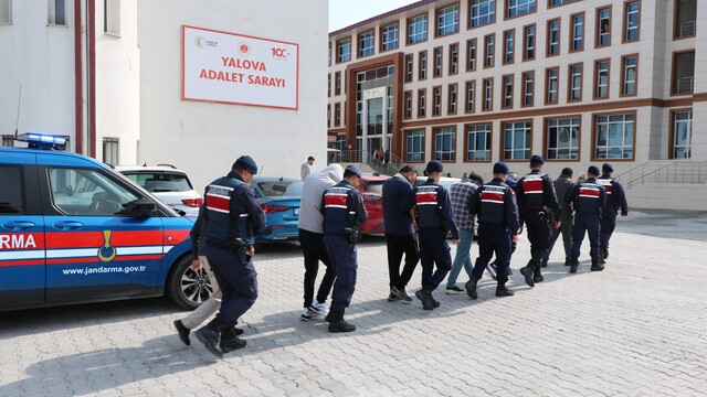 Yalova merkezli dolandırıcılık operasyonunda yakalanan 6 zanlı tutuklandı