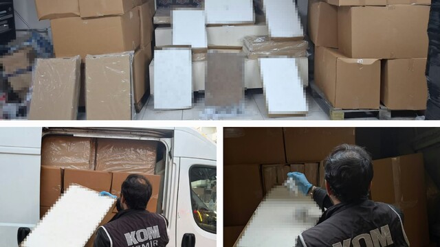 Mobil depoya baskın: 2 milyonu aşkın makaron ele geçirildi