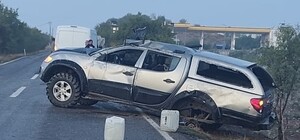Kayganlaşan yol kazaya neden oldu
