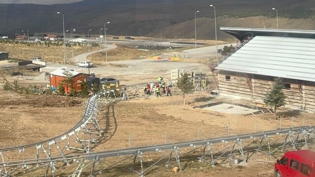Erciyes'te dağ kızağı projesinde çalışmalar hızla sürüyor