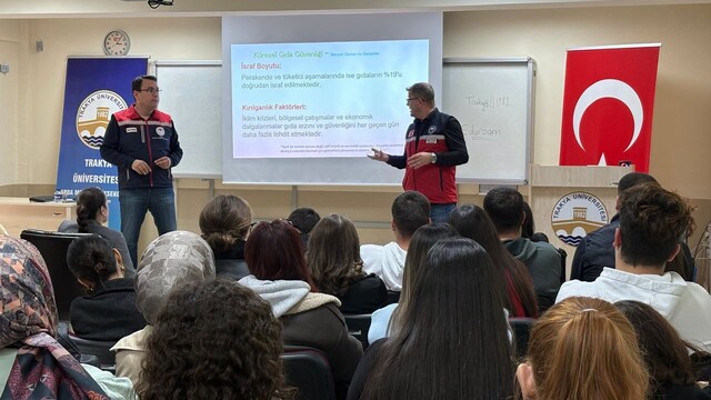 Edirne'de üniversite öğrencilerine sürdürülebilir gıda sistemleri anlatıldı