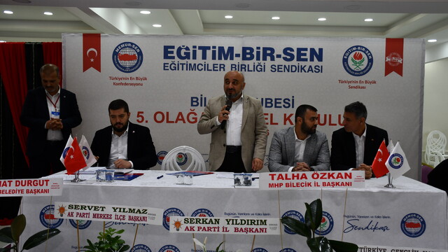 Bilecik'te Eğitim-Bir-Sen'in 5. Olağan Genel Kurulu yapıldı