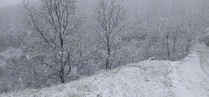 Manisa’nın yüksek kesimlerine kar yağdı