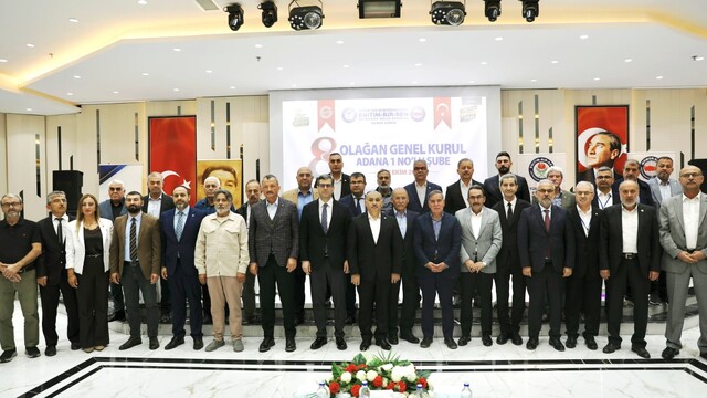 Eğitim-Bir-Sen Adana'da Mustafa Sarıgeçili yeniden başkan seçildi