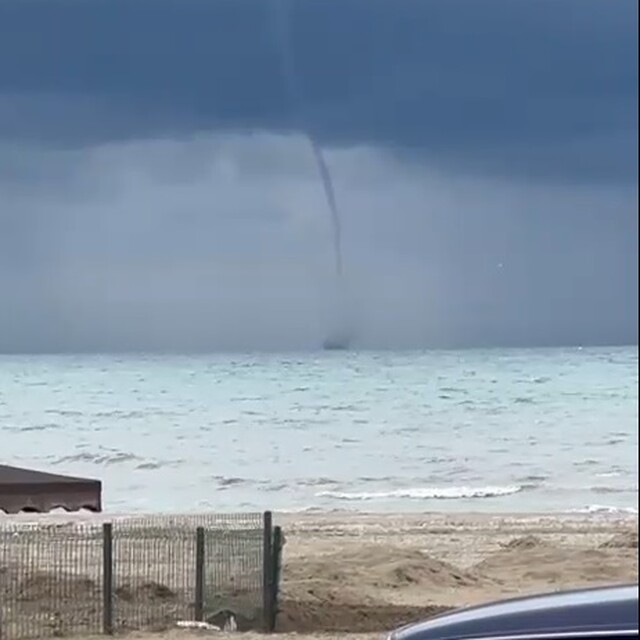 Mudanya açıklarında hortum