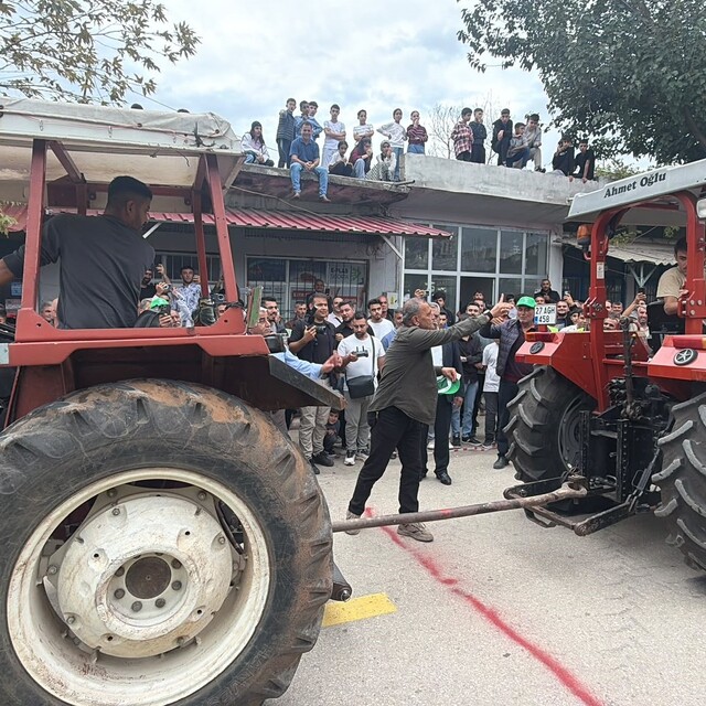 Osmaniye'de zeytin festivaline traktör çekme yarışması damga vurdu