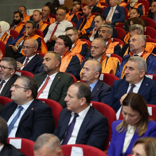 Rektör Akkaya, Sinop'ta YÖK Başkanı Özvar'ın katılımıyla düzenlenen program...