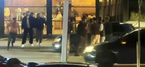Aksaray’da gençlerin trafik kavgası kamerada