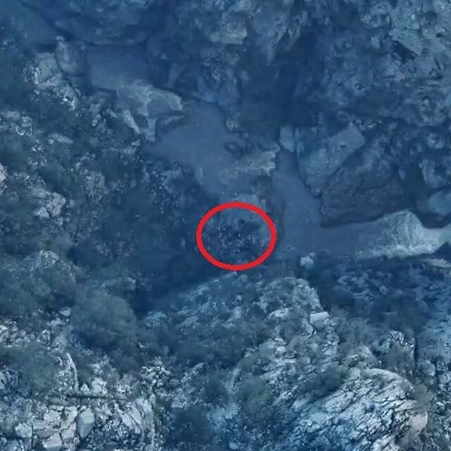 Yazılı Kanyon'da mahsur kalıp kurtarılan 3 gönüllünün tespit edilme anı dro...