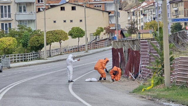 Gümüşhane'de kanalizasyondan çıkan gaz paniğe neden oldu