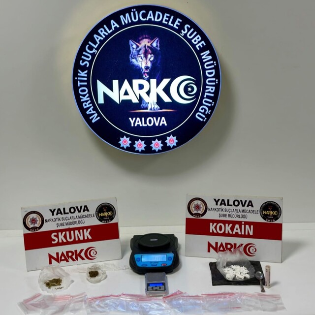 Yalova'da uyuşturucu operasyonlarında 2 zanlı tutuklandı