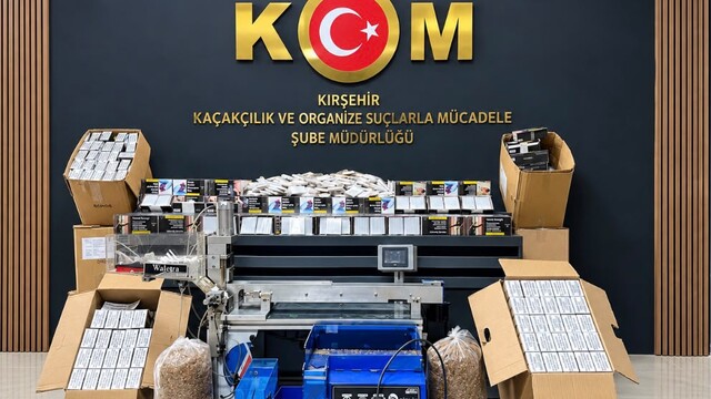 Kırşehir'de 172 bin makaron ele geçirildi, 1 şüpheli yakalandı