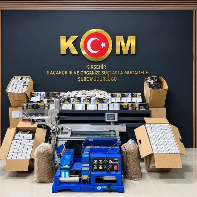 Kırşehir'de 172 bin makaron ele geçirildi, 1 şüpheli yakalandı