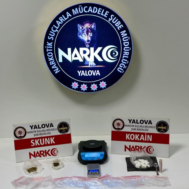 Yalova'da uyuşturucu operasyonu; 2 tutuklama