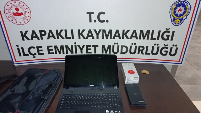 Tekirdağ'da otomobilden hırsızlık yaptığı iddia edilen şüpheli tutuklandı
