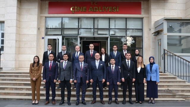 Çine Adliyesi'nde incelemelerde bulundular
