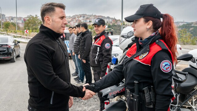 Emniyet Müdürü Çağlar'dan uygulama noktasına denetim
