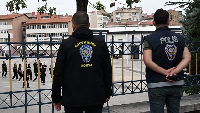 Konya'da okul çevrelerinde sıkı denetim: 25 bin 528 kişi sorgulandı