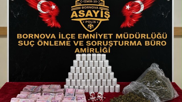 İzmir'de uyuşturucu operasyonunda 5 şüpheli yakalandı