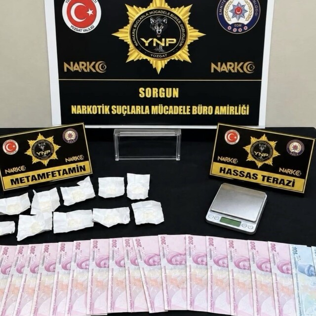 Yozgat'ta uyuşturucu operasyonunda 1 kişi tutuklandı