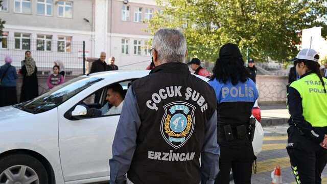 Erzincan'da öğrencilerin güvenliği için denetim yapıldı
