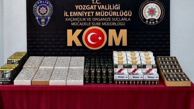Yozgat'ta 35 bin makaron ele geçirildi