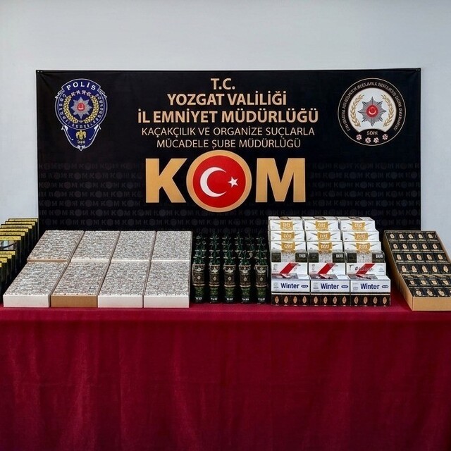 Yozgat'ta 35 bin makaron ele geçirildi