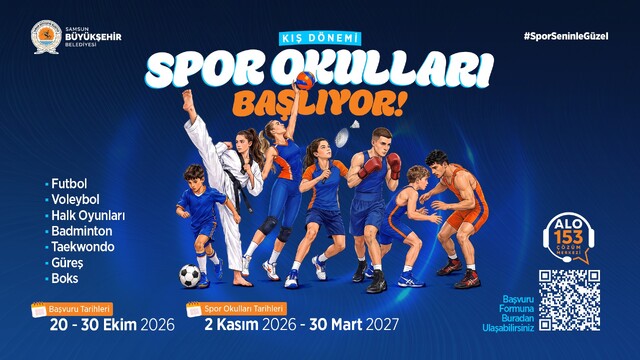 Samsun'da Kış Spor Okulları'nda başvurular başladı