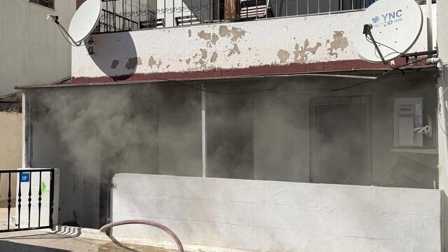 Bodrum'da ev yangını paniğe neden oldu