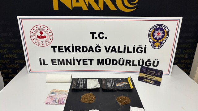 Tekirdağ'da uyuşturucu operasyonlarında yakalanan 45 şüpheli tutuklandı
